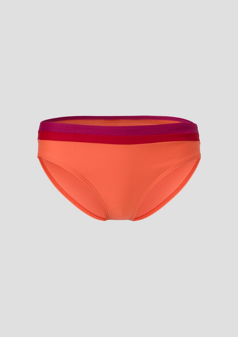 s.Oliver Bikinihose in Colour-Blocking-Optik - orange