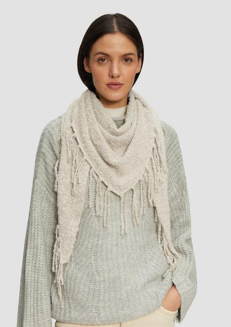 s.Oliver Bouclé-Tuch mit Fransen - beige