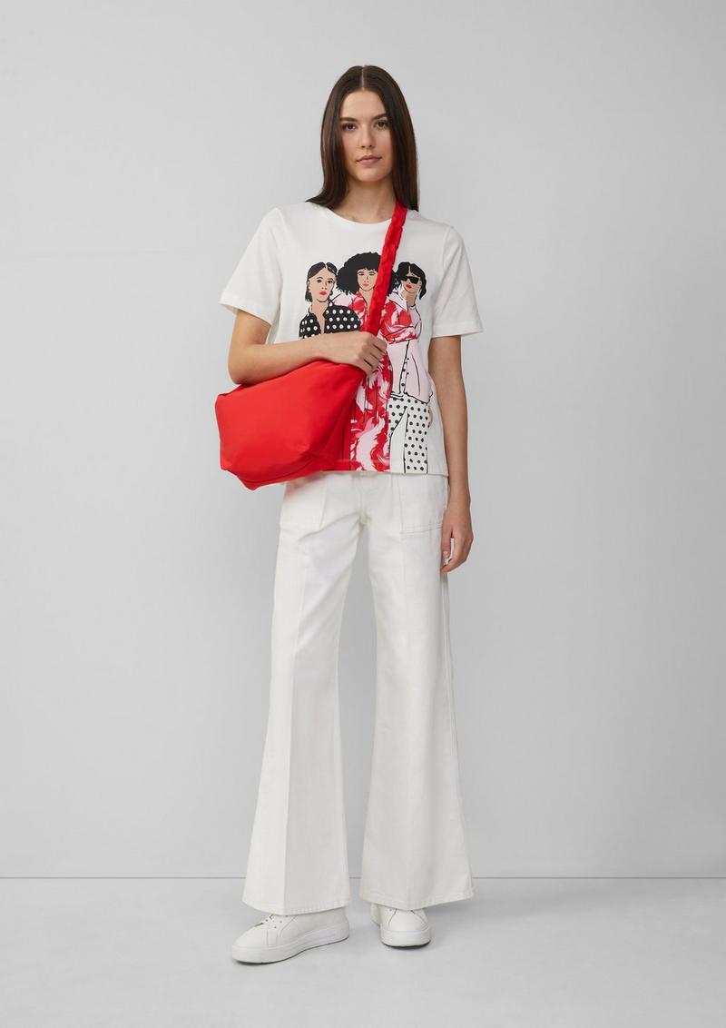 s.Oliver Crossbody-Bag mit gerafftem Schultergurt - rot