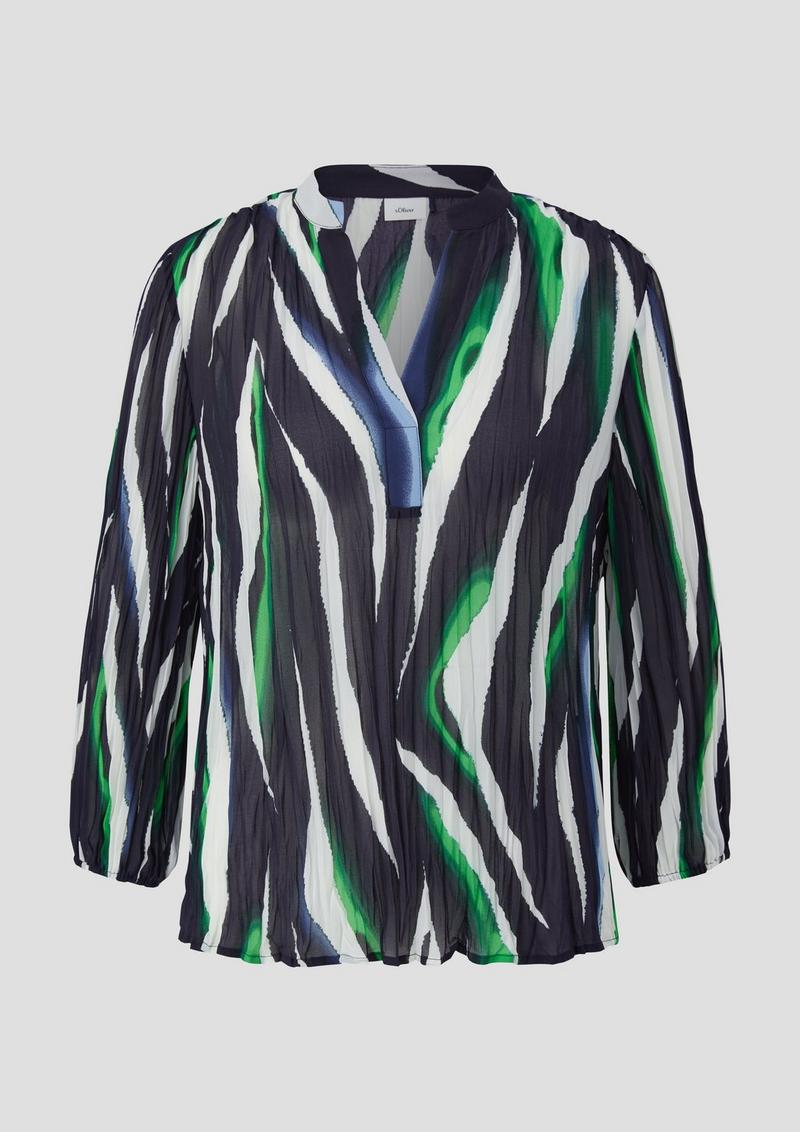 s.Oliver Bluse aus Chiffon - navy