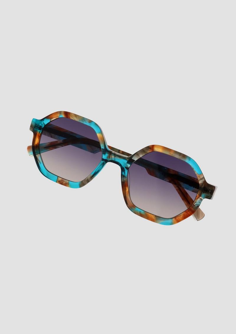 s.Oliver Sonnenbrille mit eckigem Rahmen - petrol