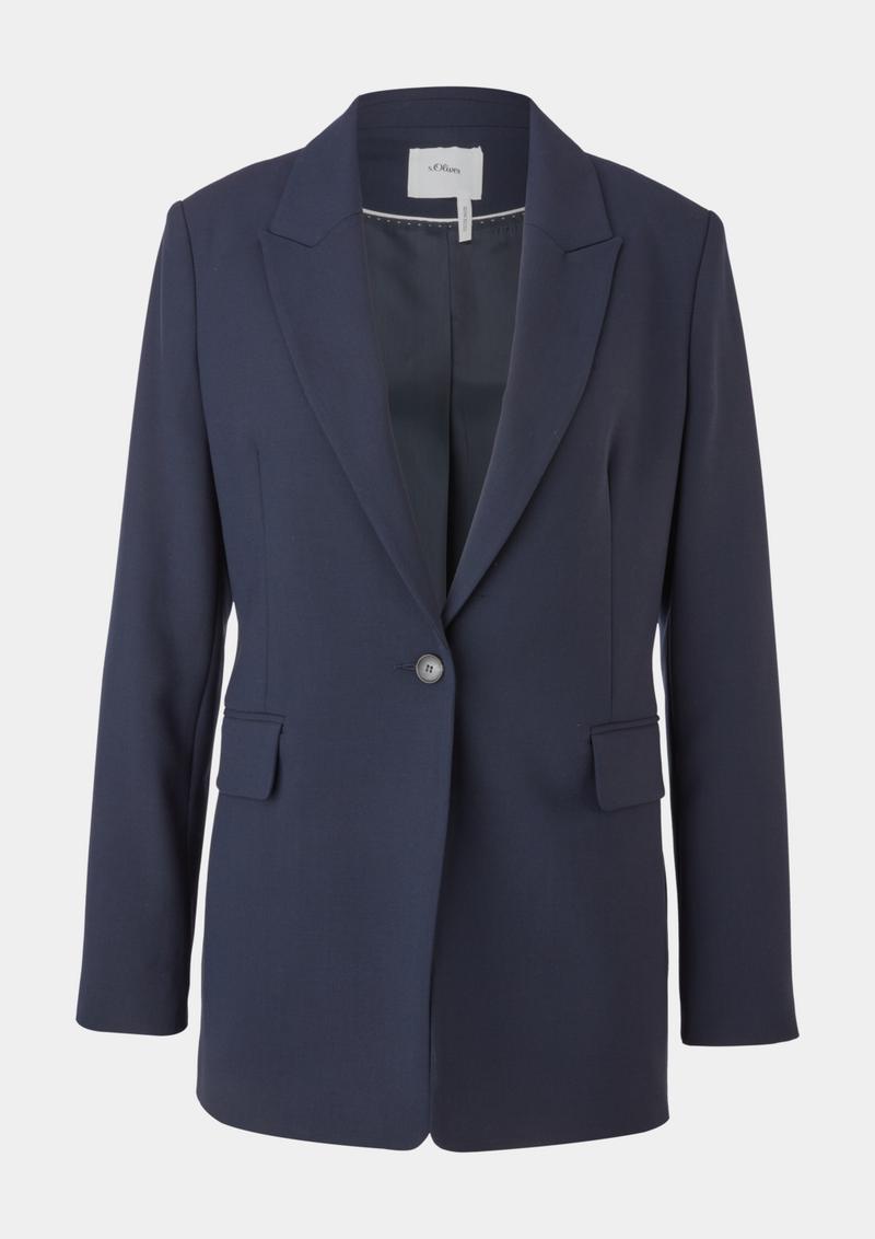 s.Oliver Longblazer aus Viskosemix - navy