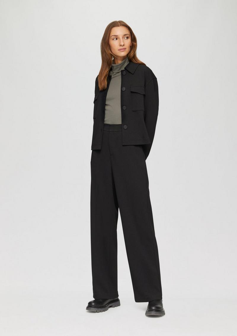 s.Oliver Elastisches Langarmshirt mit Rollkragen - karamell