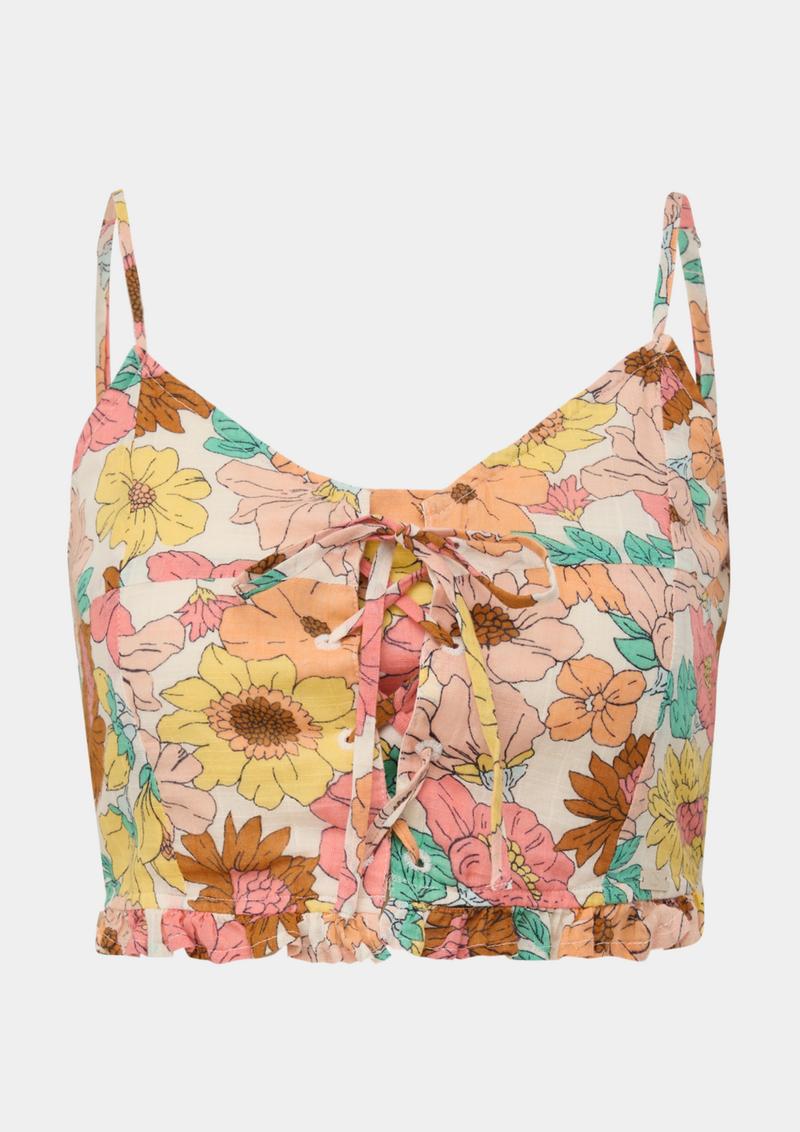 s.Oliver Crop Bluse aus Baumwolle - beige