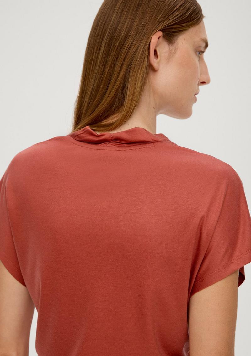 s.Oliver Blusenshirt aus Lyocell - terrakotta