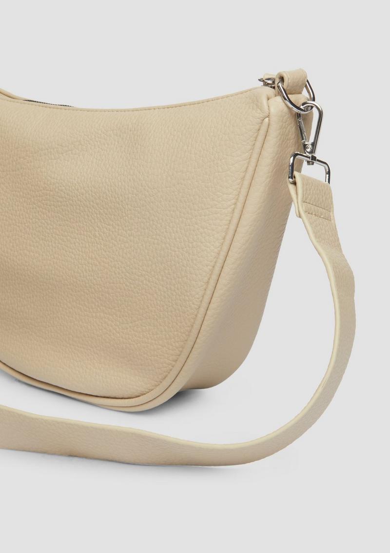 s.Oliver Halfmoon Bag aus Lederimitat - beige