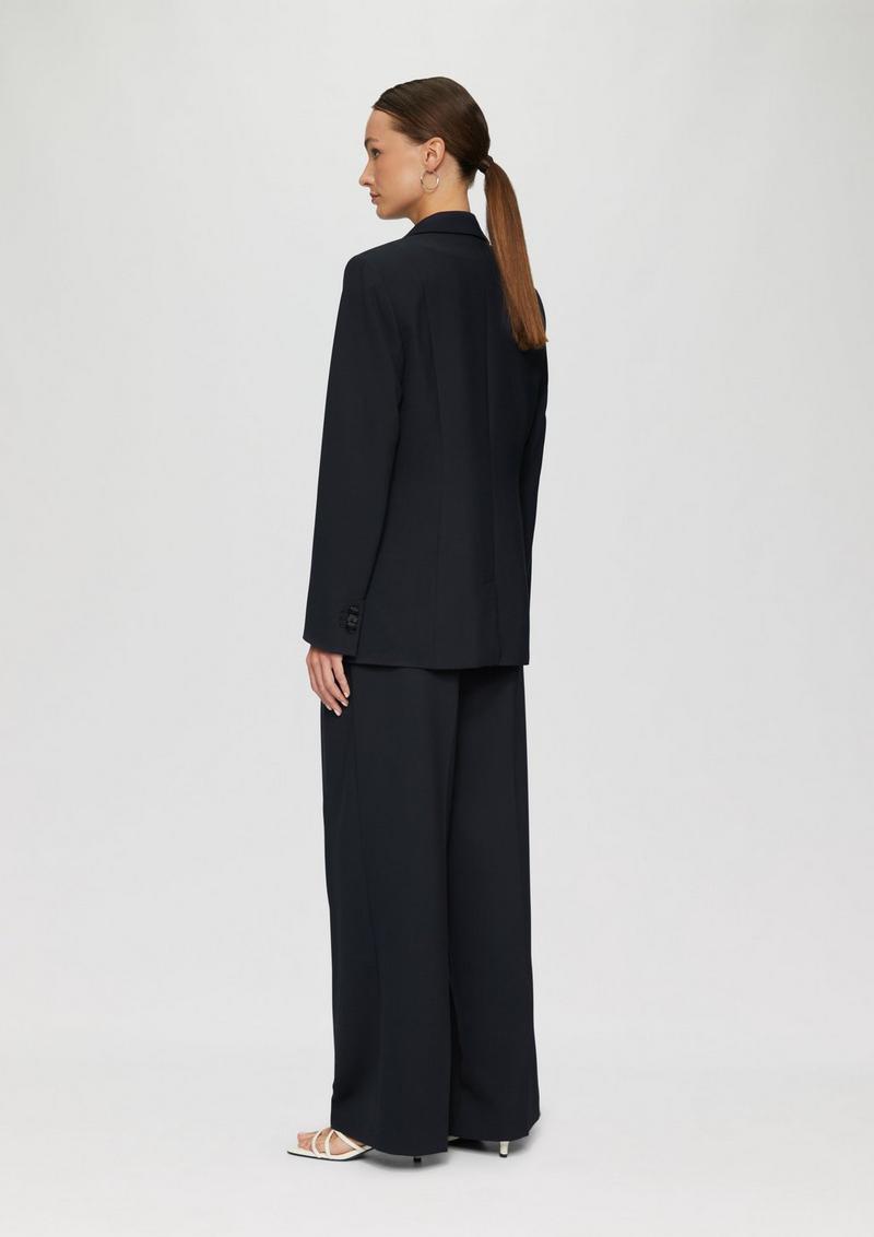 s.Oliver Langer Blazer aus Viskosemix - navy