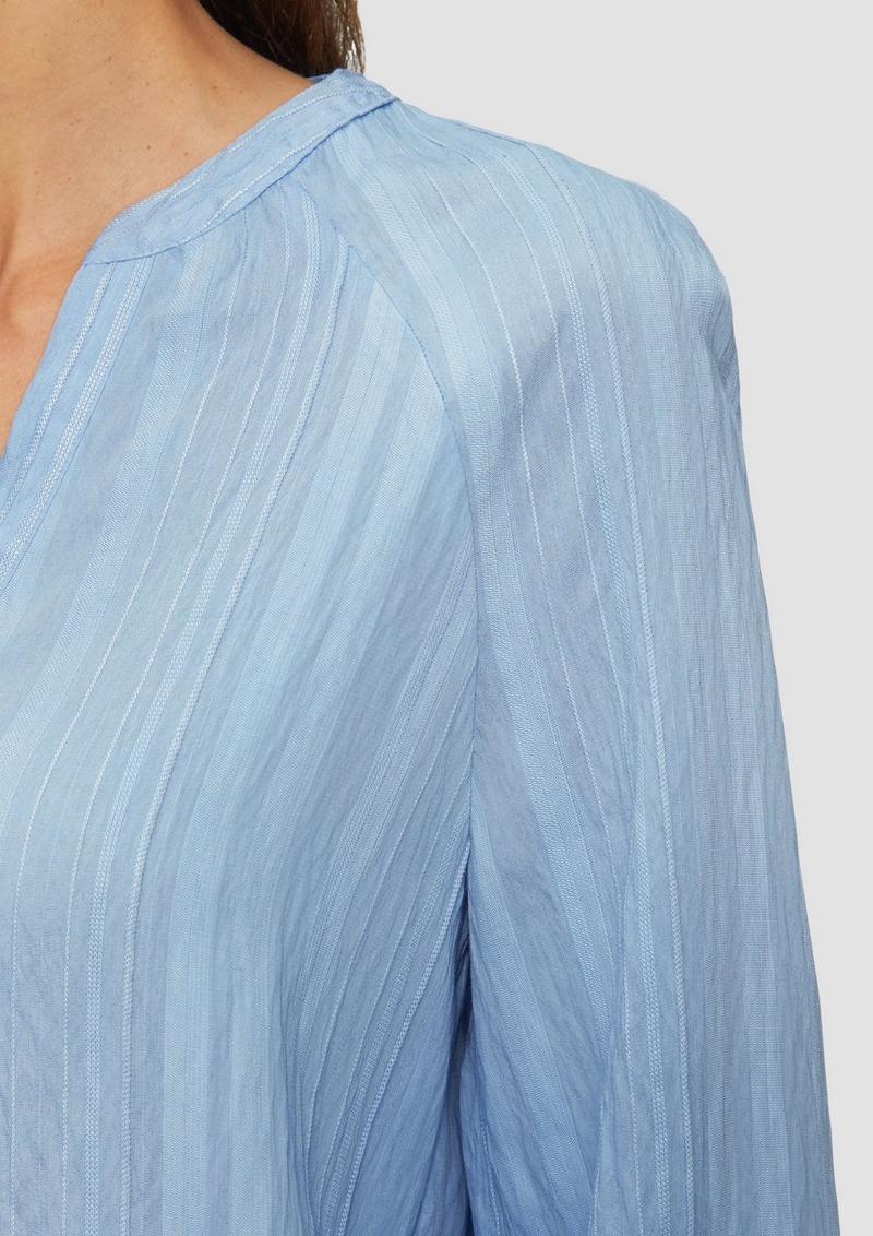 s.Oliver Bluse mit Strukturstreifen - hellblau