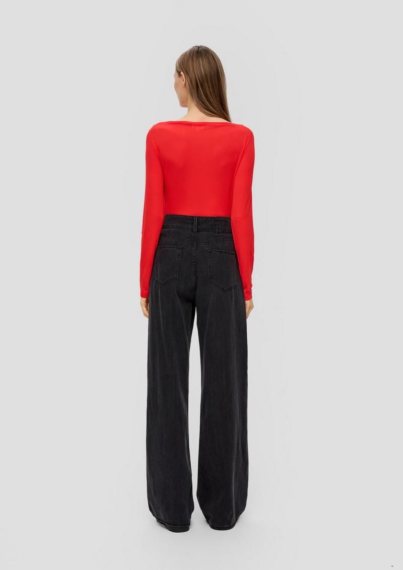 s.Oliver Leicht durscheinendes Longsleeve - rot