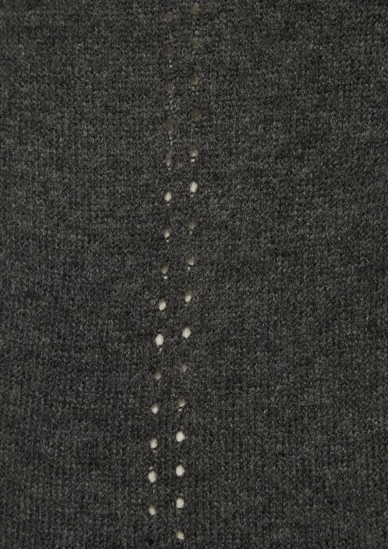 s.Oliver Weicher Strickpullover mit Ajour-Detail - schwarz