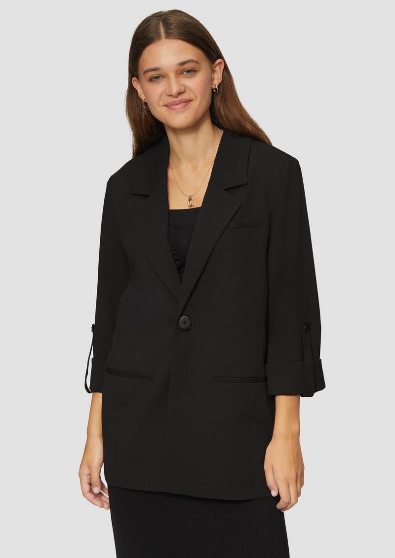 s.Oliver Blazer mit 3/4-Ärmeln - schwarz
