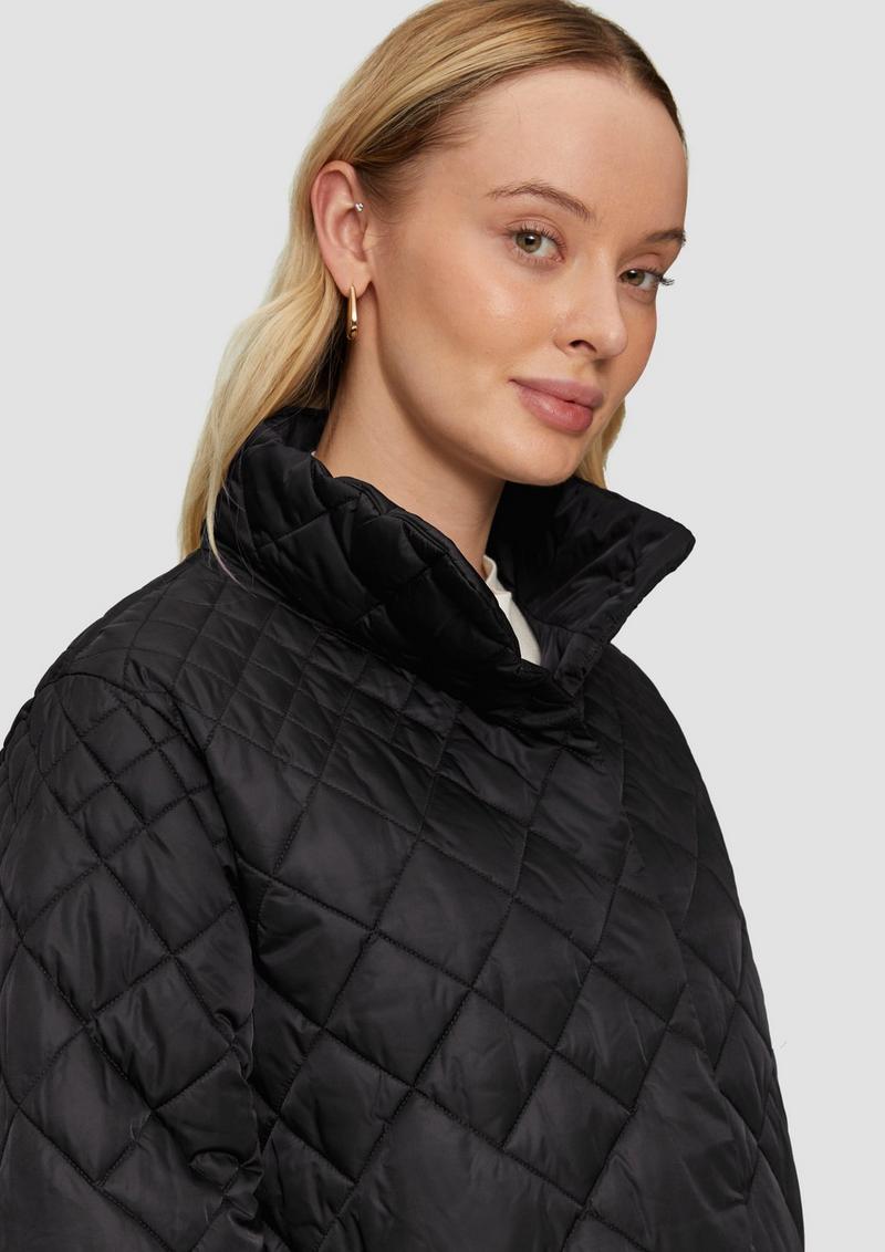 s.Oliver Ausgestellte Steppjacke mit Stehkragen - schwarz