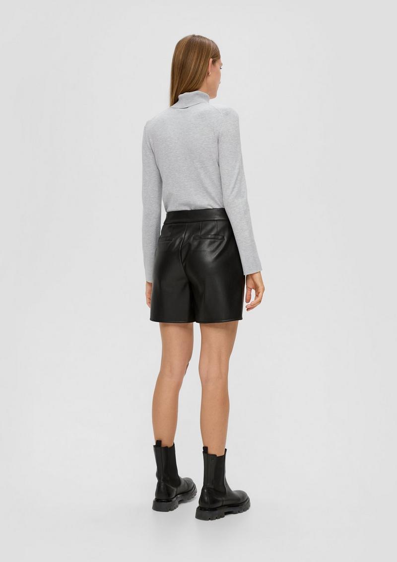 s.Oliver Rollkragenpullover aus Viskosemix - taubengrau