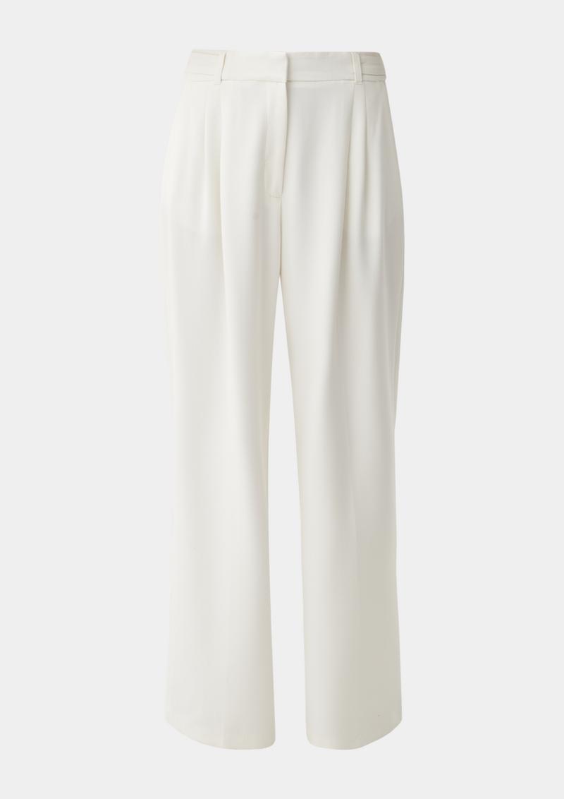 s.Oliver Regular: Hose mit Wide leg - ecru