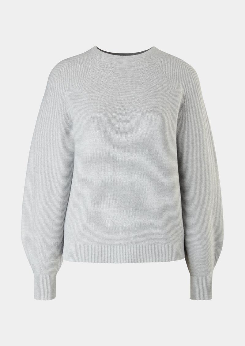 s.Oliver Strickpullover aus Viskosemix - grau meliert