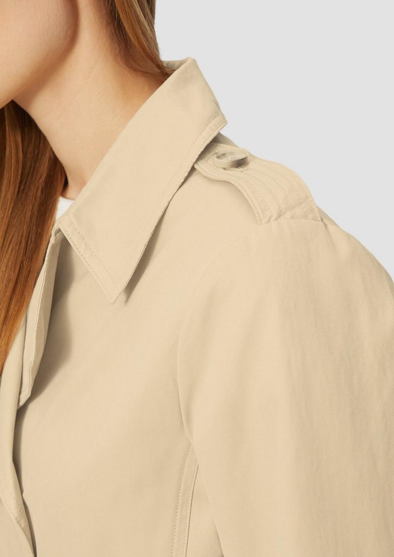 s.Oliver Trenchcoat mit Streifen-Futter - sandstein