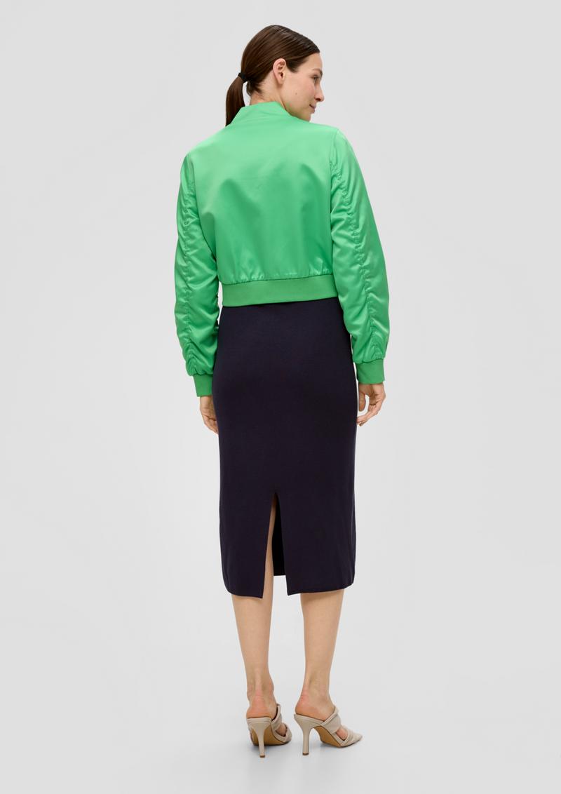 s.Oliver Blouson aus Satin - grün