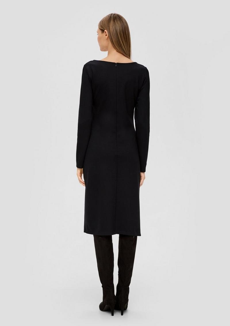 s.Oliver Jerseykleid aus Viskosemix - schwarz