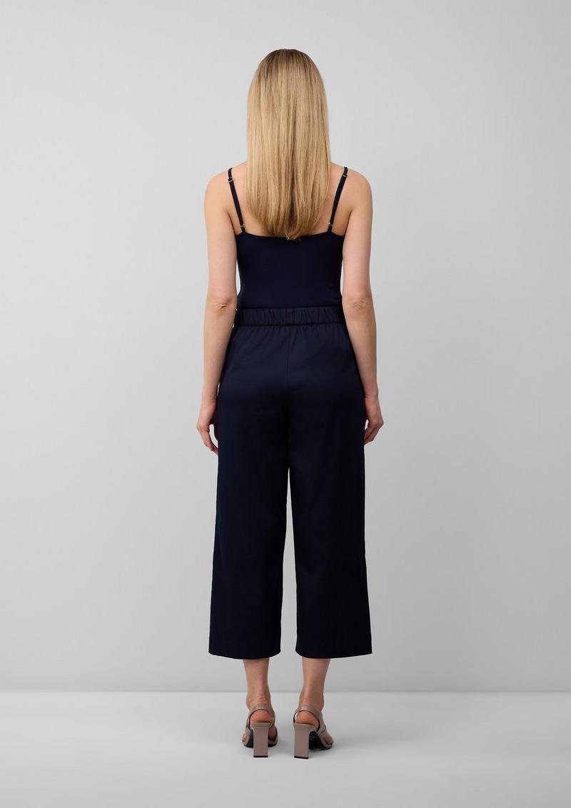 s.Oliver Culotte aus Popeline mit Elastikbund - navy