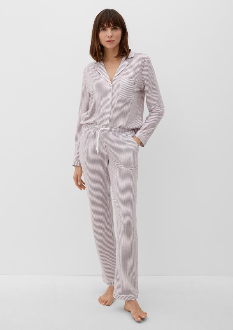 s.Oliver Lange Pyjamahose - lila