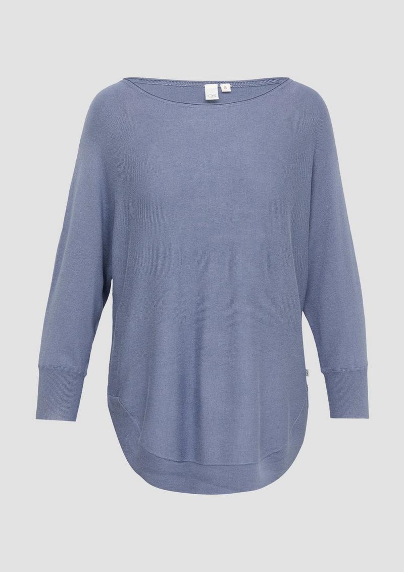 s.Oliver Strickpullover mit Fledermausärmeln - blassblau