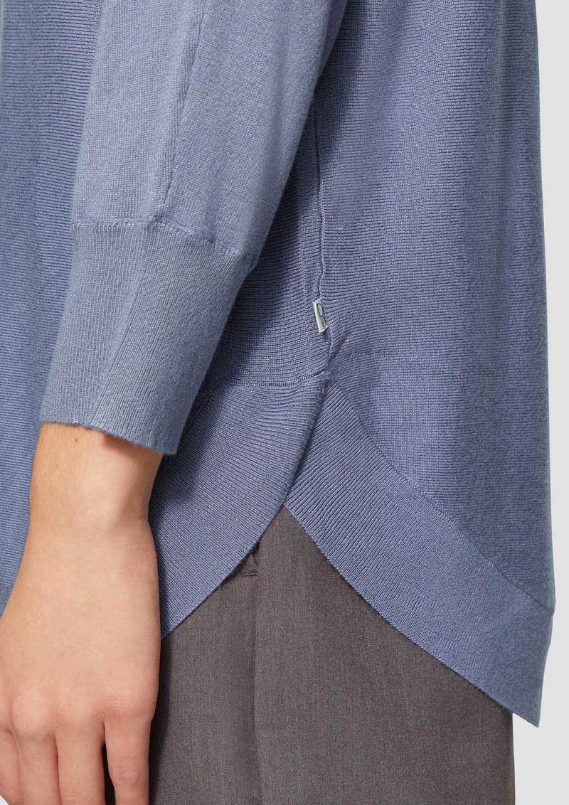 s.Oliver Strickpullover mit Fledermausärmeln - blassblau