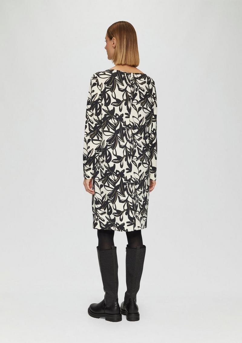 s.Oliver Scuba-Kleid mit Seitentaschen - ecru