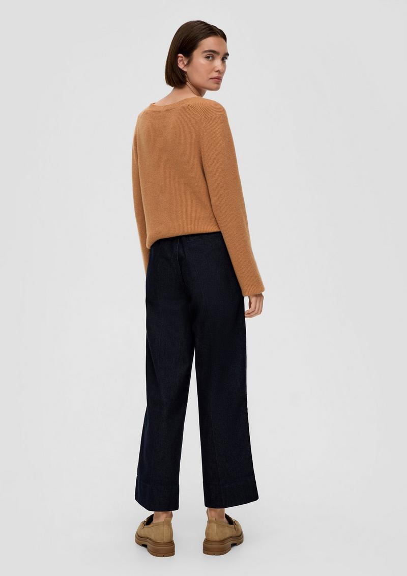 s.Oliver Pullover aus Wollmix - hellbraun