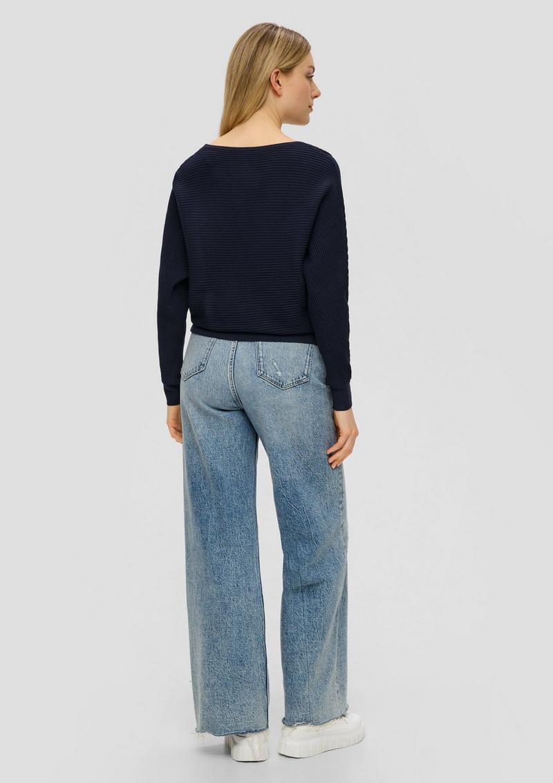 s.Oliver Strickpullover aus Viskosemix - navy