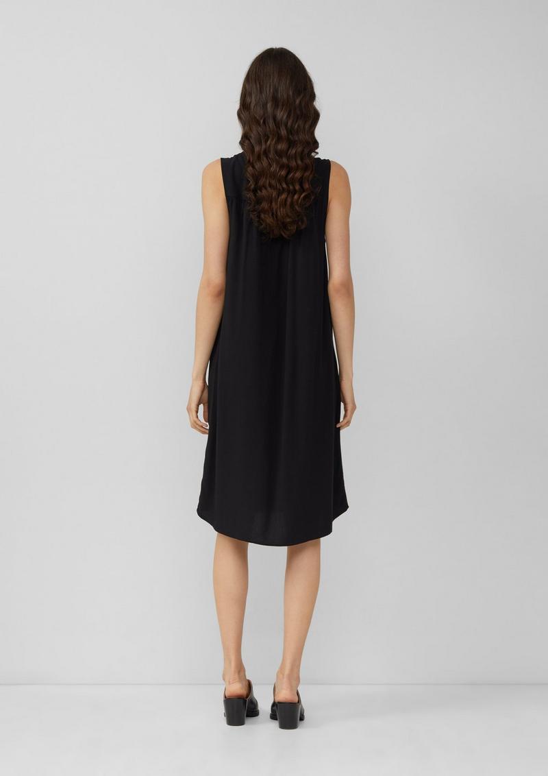 s.Oliver Knielanges Viskosekleid - schwarz