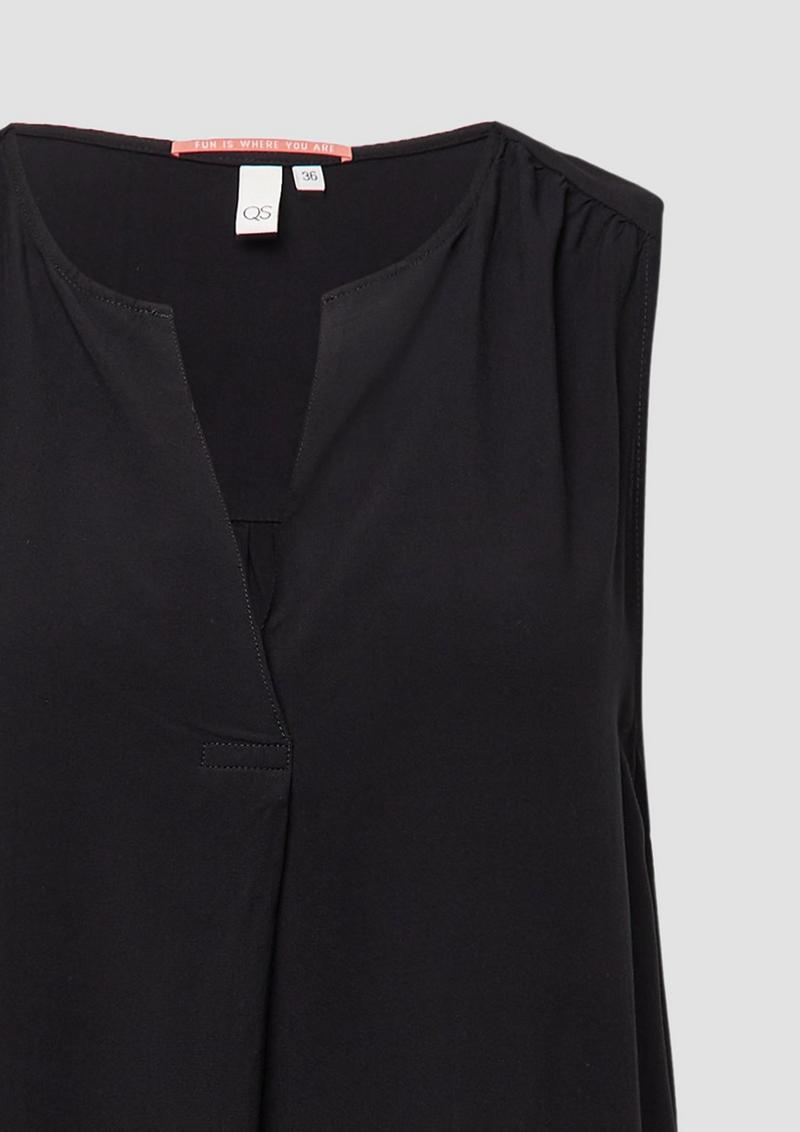 s.Oliver Knielanges Viskosekleid - schwarz