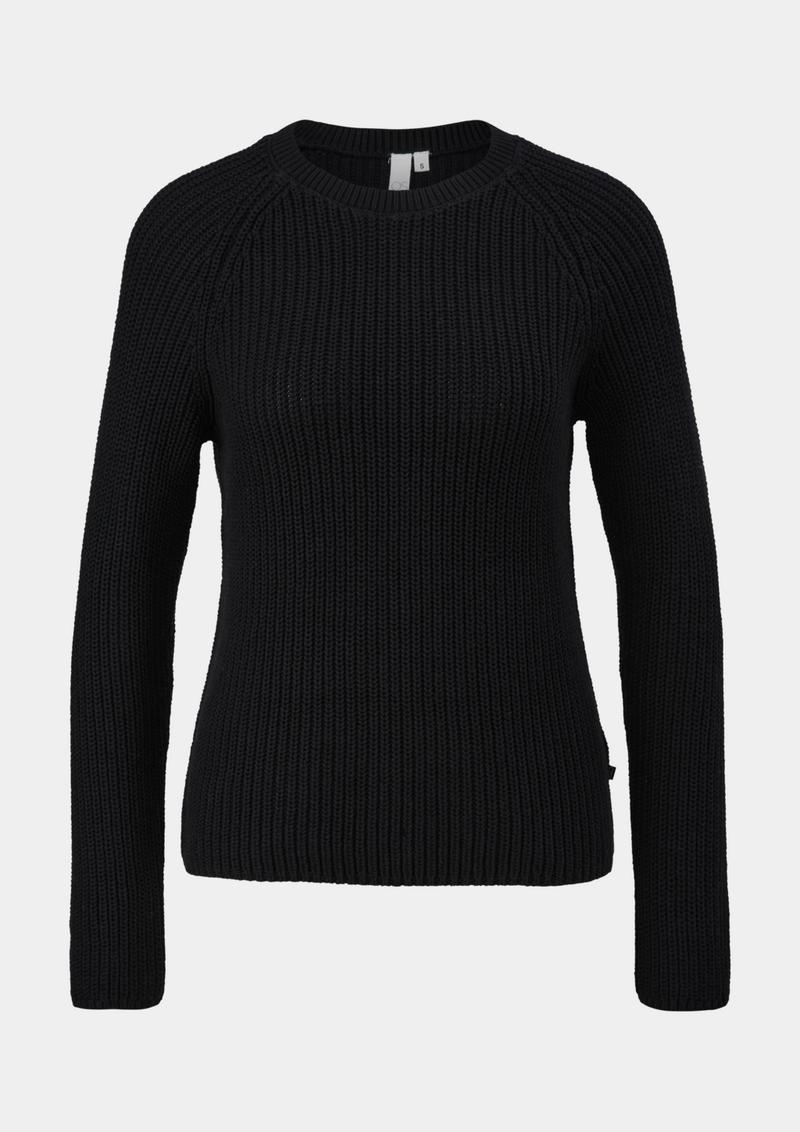 s.Oliver Pullover aus Strick - schwarz