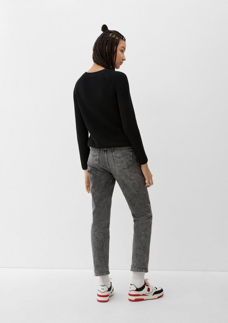 s.Oliver Pullover aus Strick - schwarz