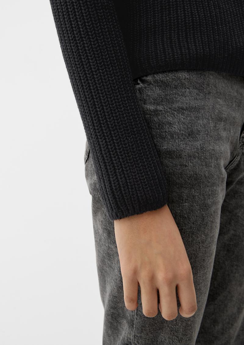s.Oliver Pullover aus Strick - schwarz