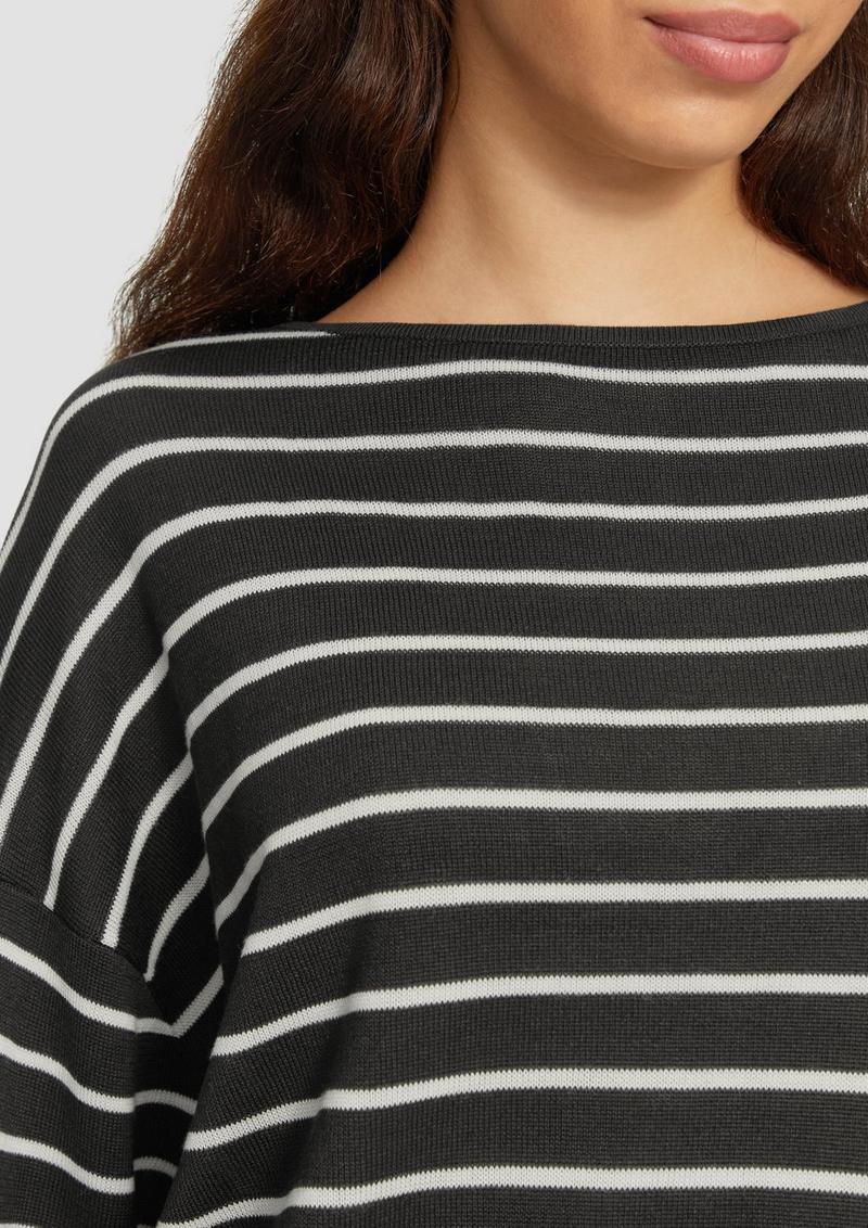 s.Oliver Leichter Strickpullover aus Viskosemix - schwarz