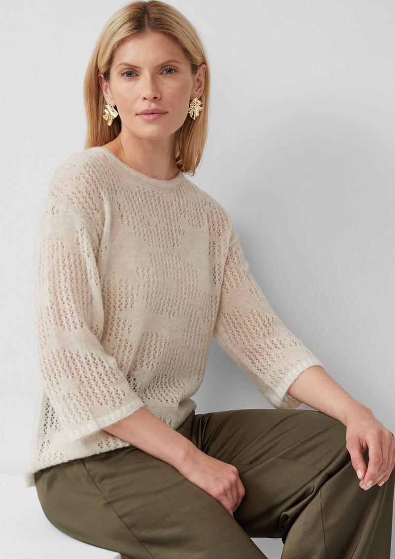 s.Oliver Leichter Pullover aus Alpakamix - steingrau