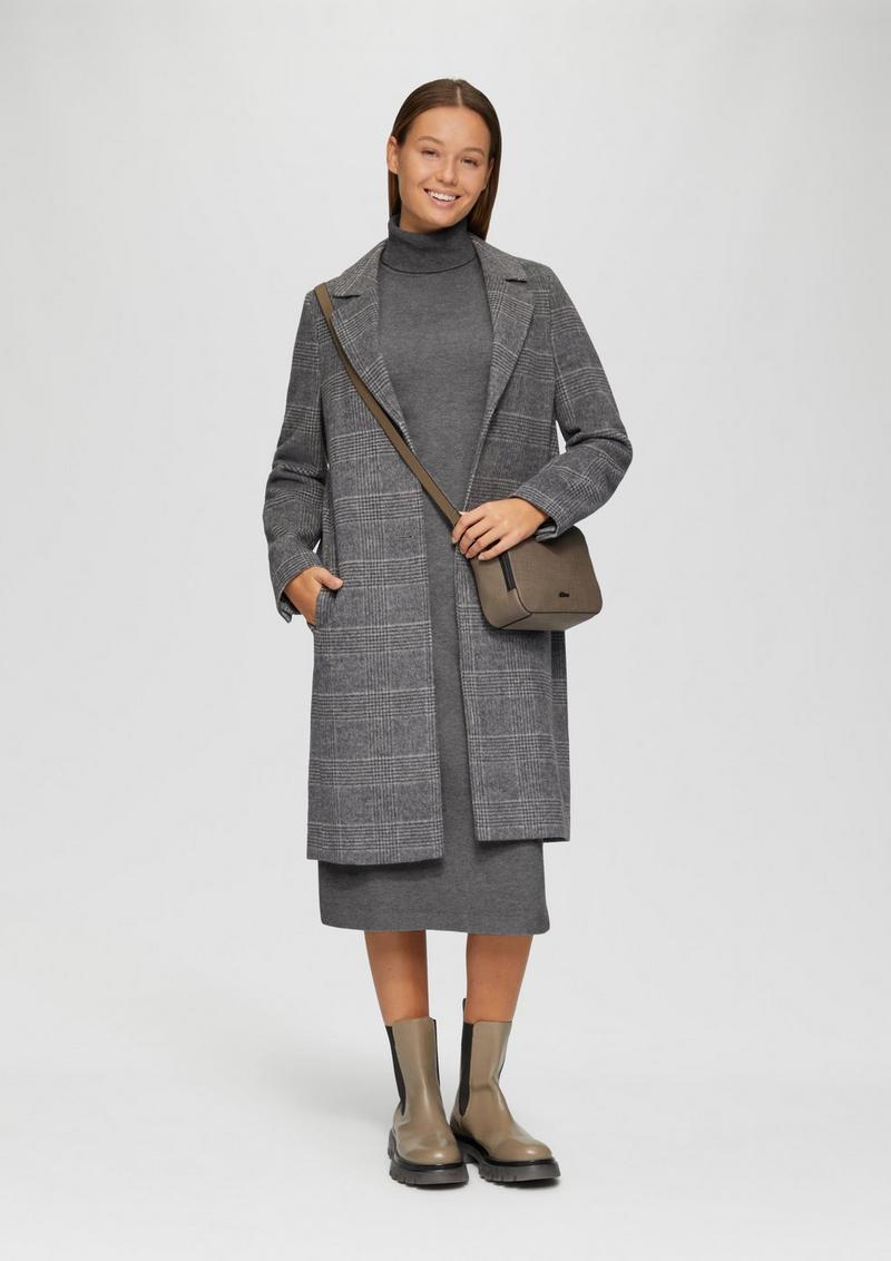s.Oliver Strickkleid im Viskosemix - graphit