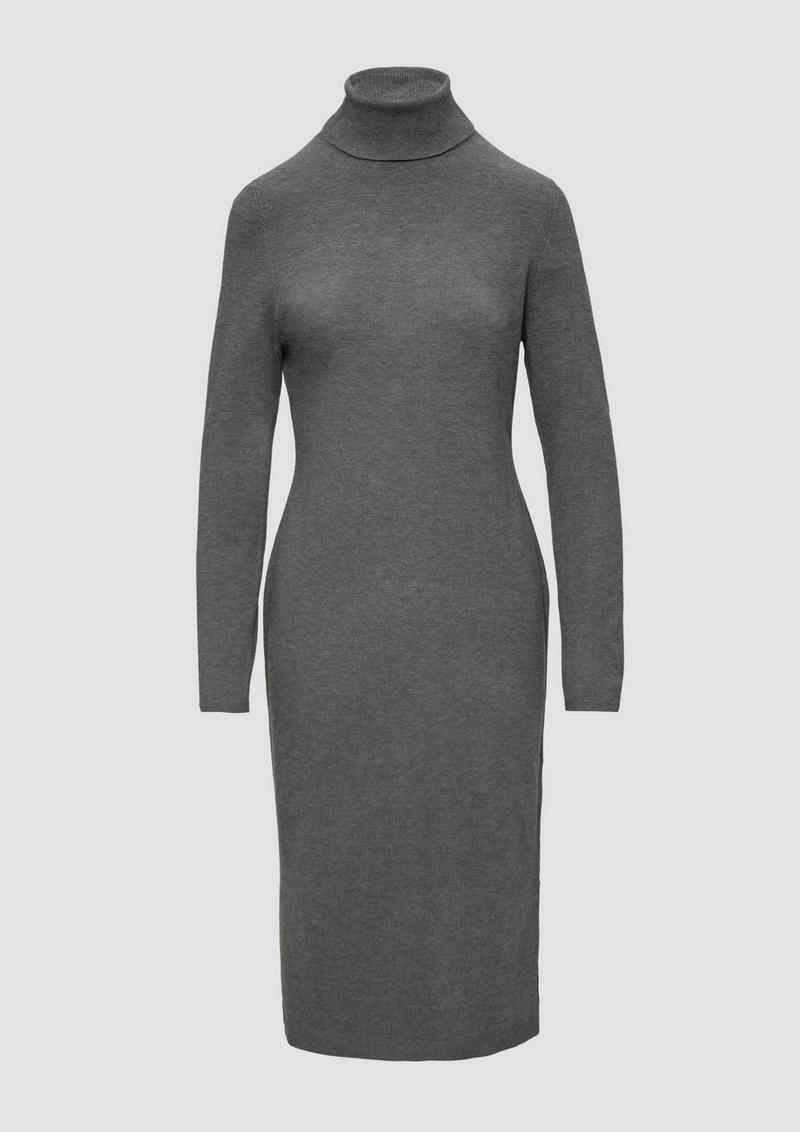 s.Oliver Strickkleid im Viskosemix - graphit