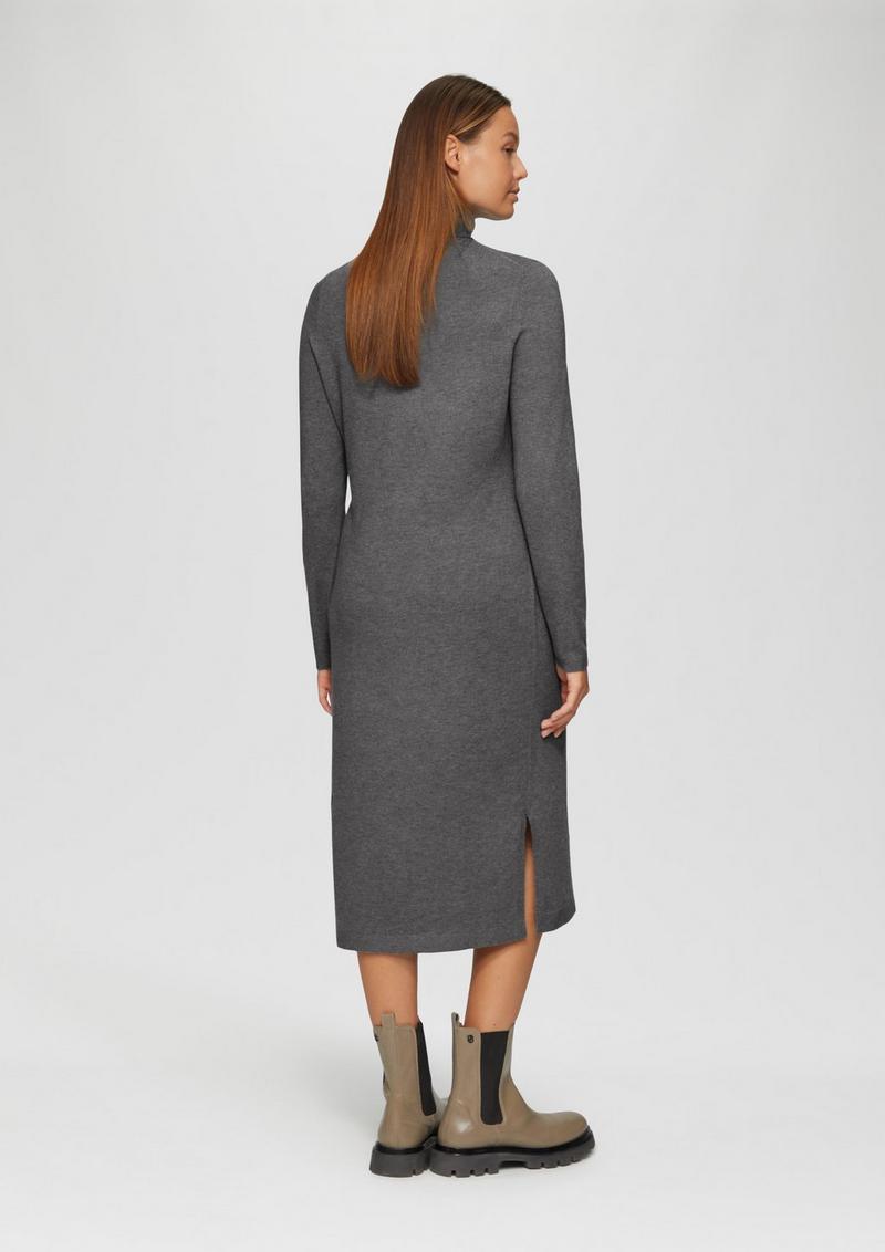 s.Oliver Strickkleid im Viskosemix - graphit