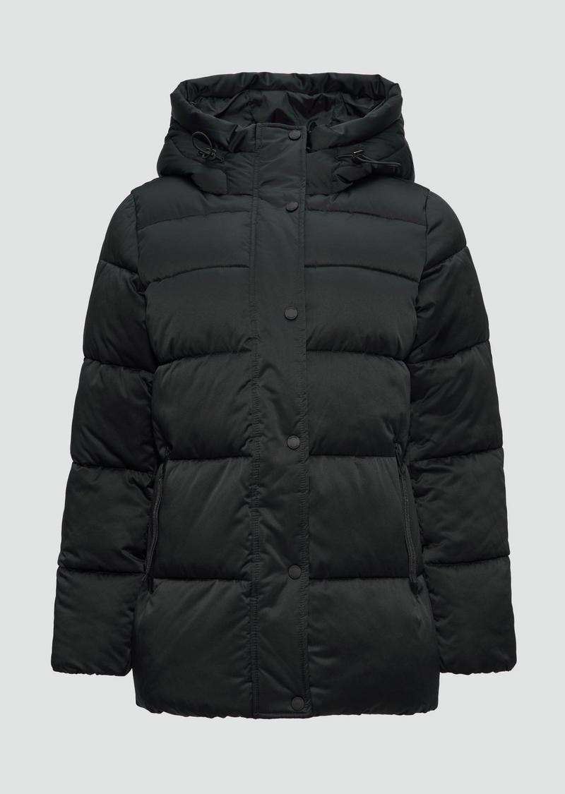 s.Oliver Pufferjacke in Satin-Optik - navy