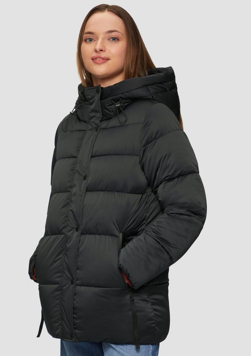s.Oliver Pufferjacke in Satin-Optik - navy