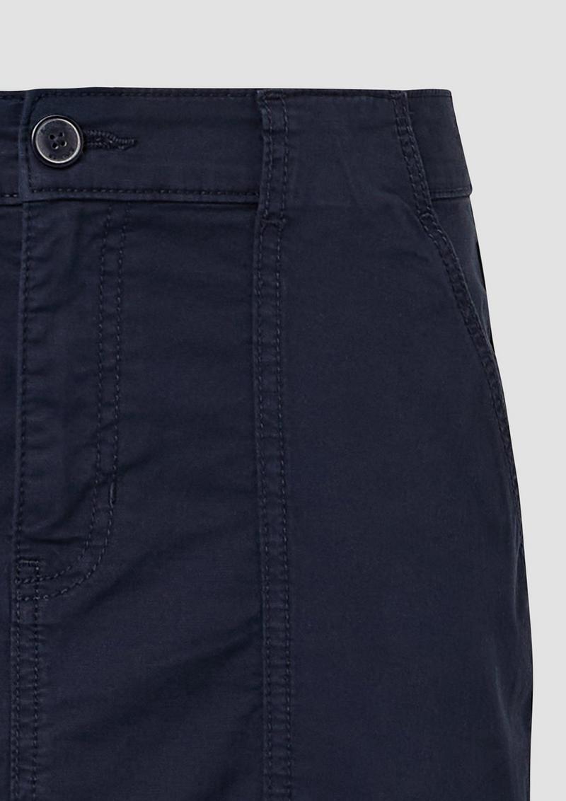 s.Oliver Kurzer Rock mit aufgesetzten Taschen - navy