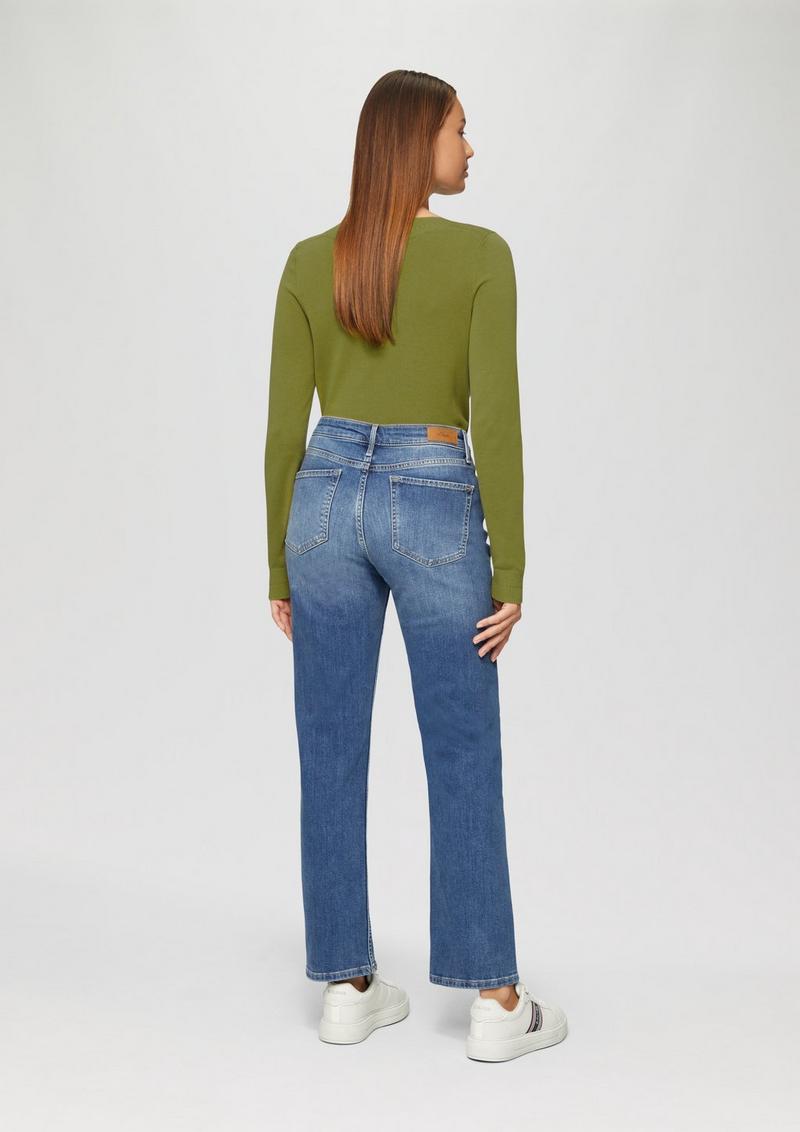 s.Oliver Strickpullover mit U-Boot-Ausschnitt - guacamole
