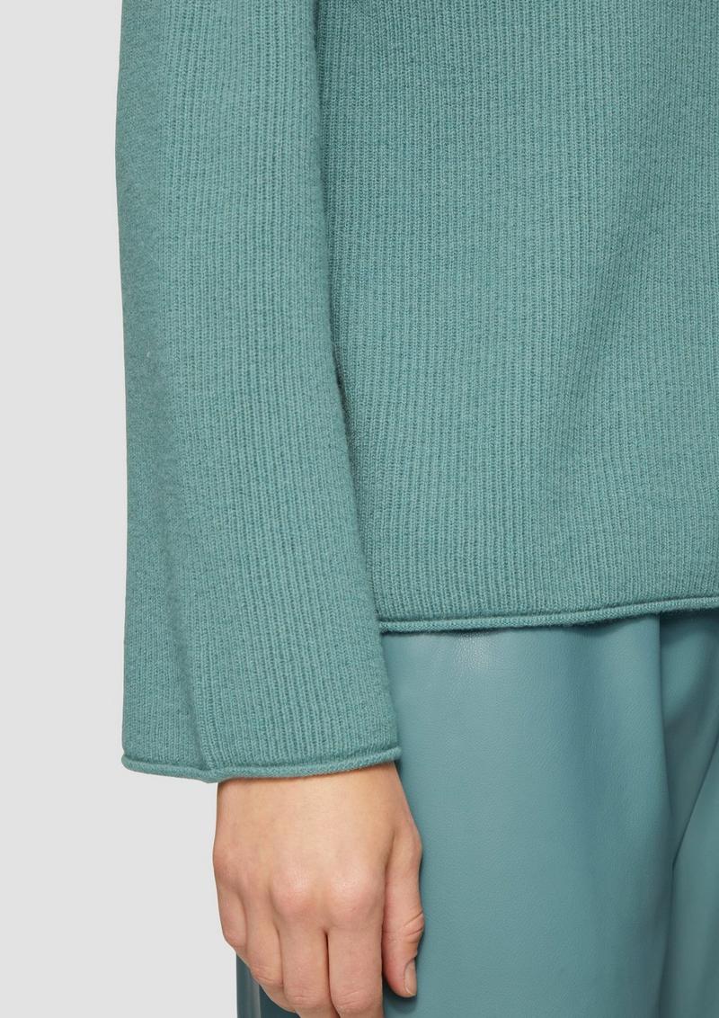 s.Oliver Turtleneck-Pullover aus Wollmischung - petrol