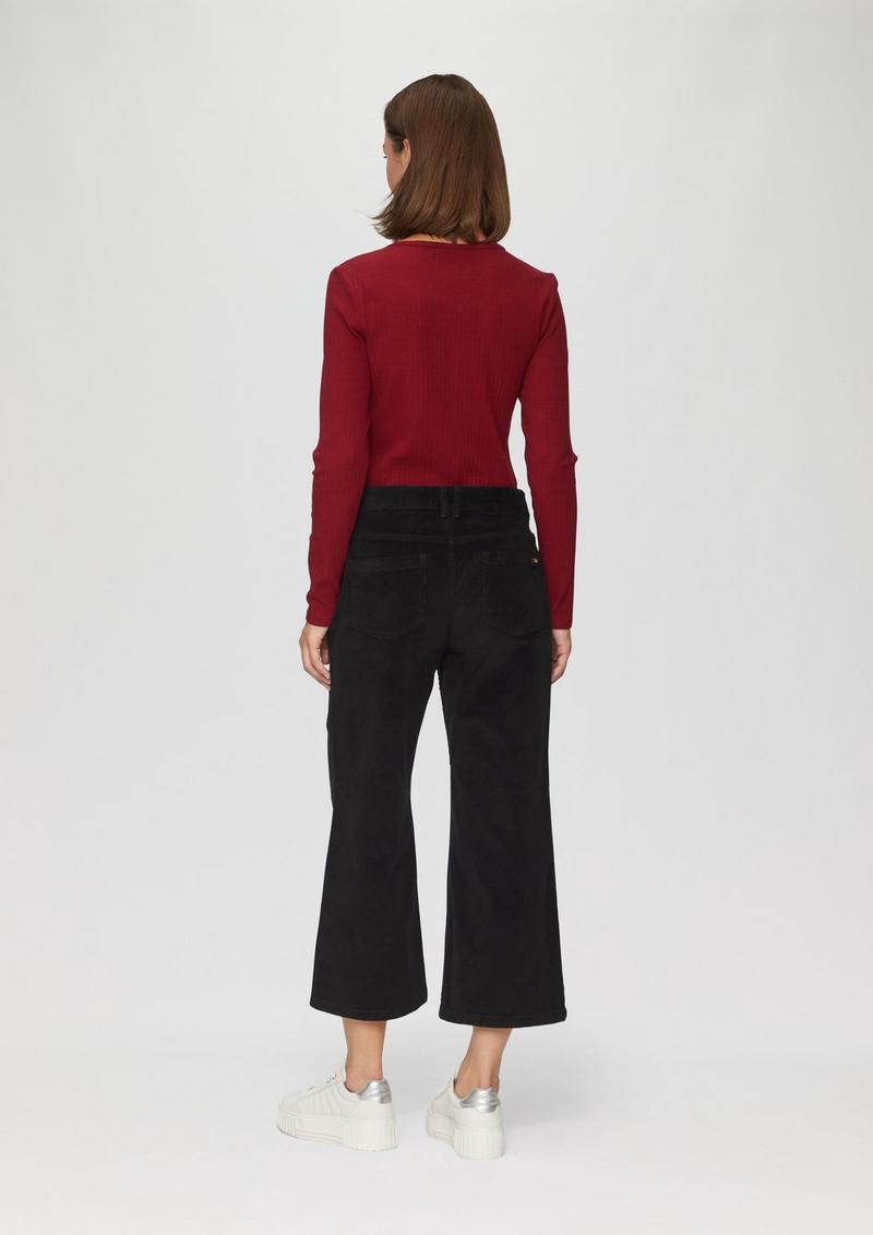 s.Oliver Elastische Culotte aus Cord - schwarz