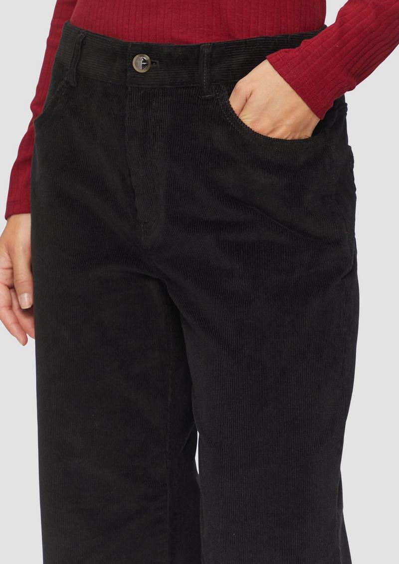s.Oliver Elastische Culotte aus Cord - schwarz