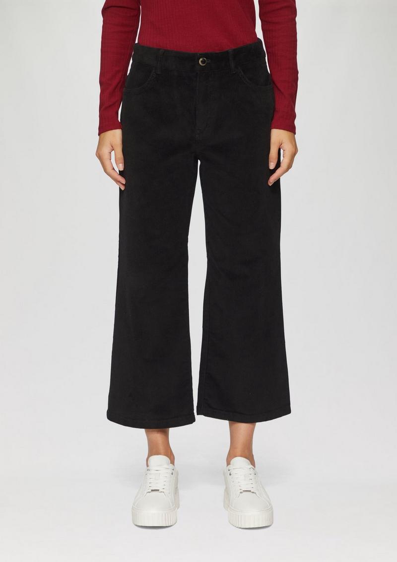 s.Oliver Elastische Culotte aus Cord - schwarz