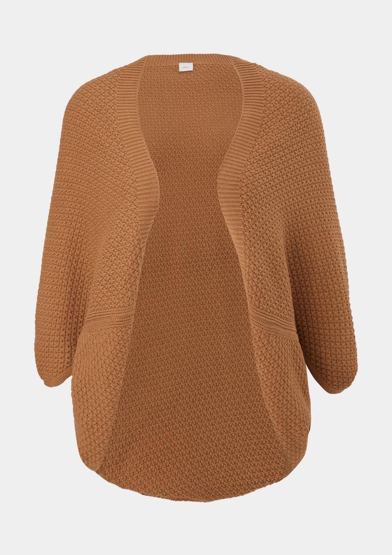 s.Oliver Poncho aus Baumwollmix - sandstein