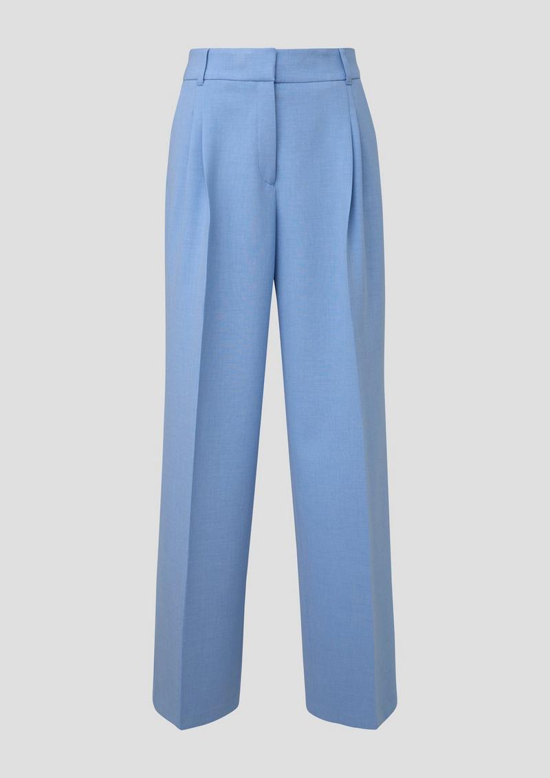 s.Oliver Palazzo-Hose mit extra hohem Bund - himmelblau
