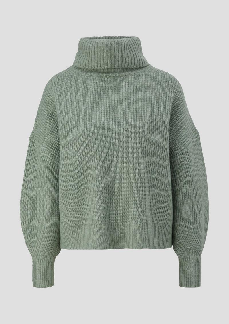 s.Oliver Oversized Strickpullover - salbeigrün
